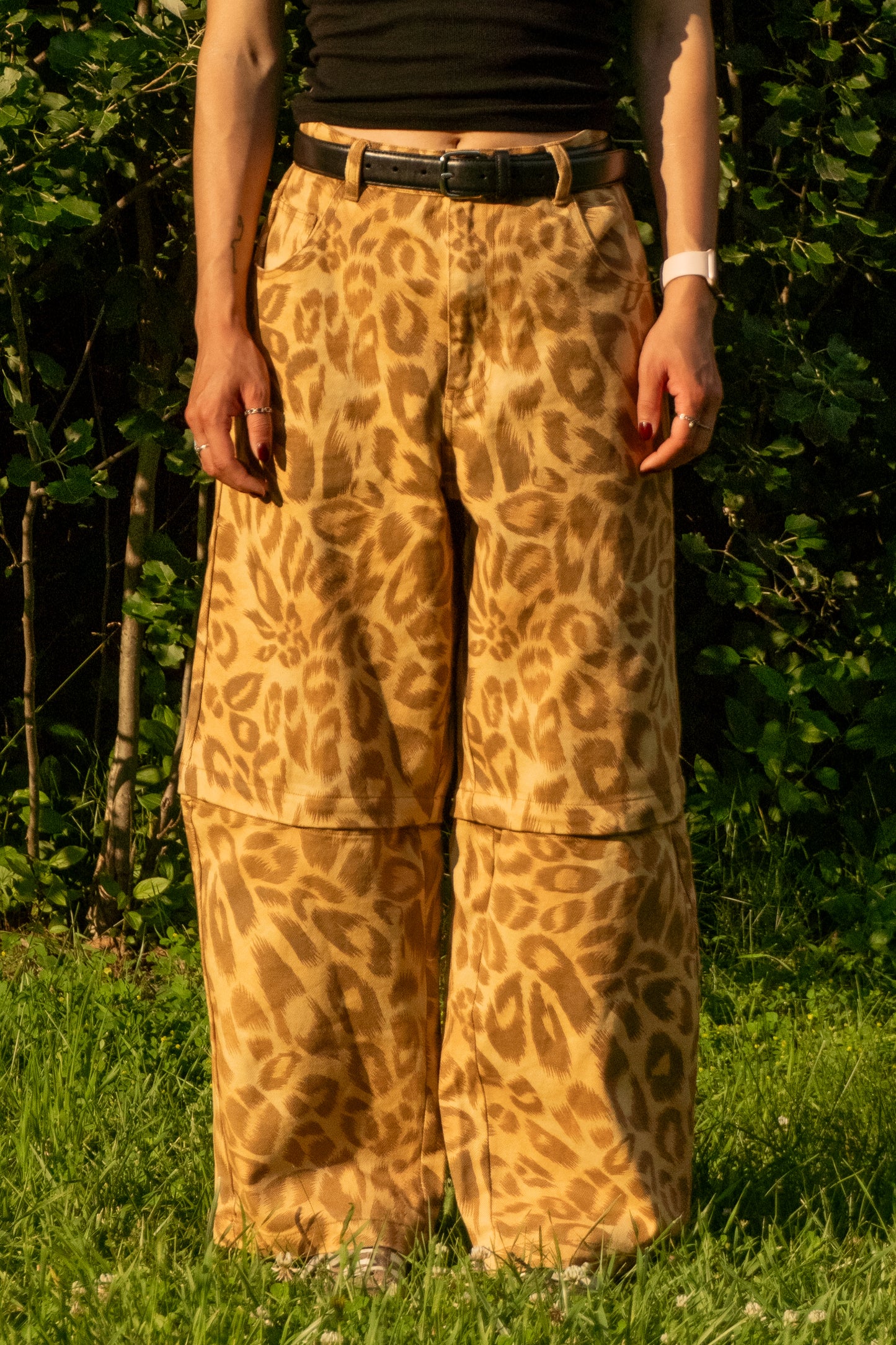 SEVR CHEETAH CONVERTIBLE PANTS