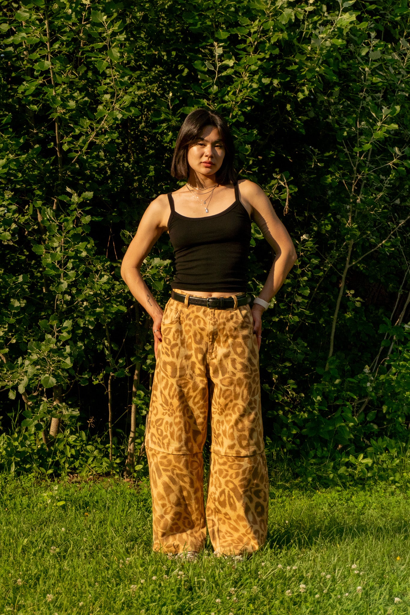 SEVR CHEETAH CONVERTIBLE PANTS