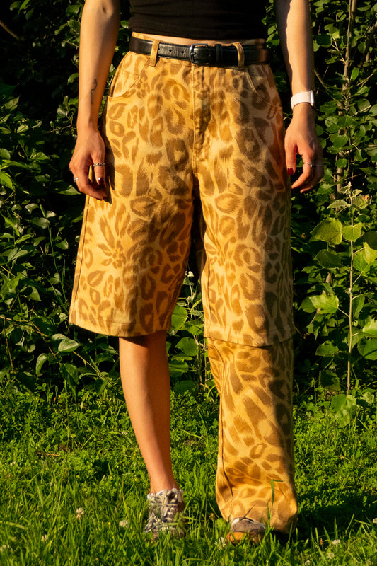 SEVR CHEETAH CONVERTIBLE PANTS